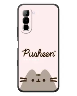 Чохол для Infinix Hot 70 з картинкою «Pusheen логотип» Чохол для Infinix Hot 70 з картинкою «Pusheen логотип»
