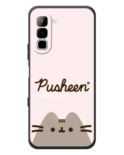 Чохол для Infinix Hot 70 з картинкою «Pusheen логотип» Чохол для Infinix Hot 70 з картинкою «Pusheen логотип»