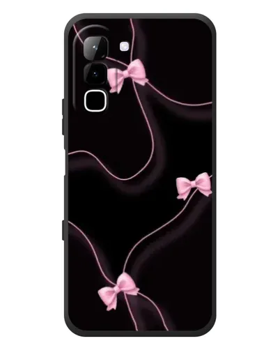 Чехол для Infinix Hot 70 с картинкой «Розовые ленты»