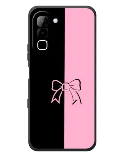 Чехол для Infinix Hot 70 с картинкой «Половинки банта»