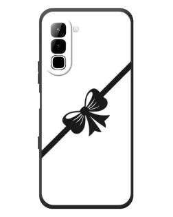 Чехол для Infinix Hot 70 с картинкой «Диагональный бант»