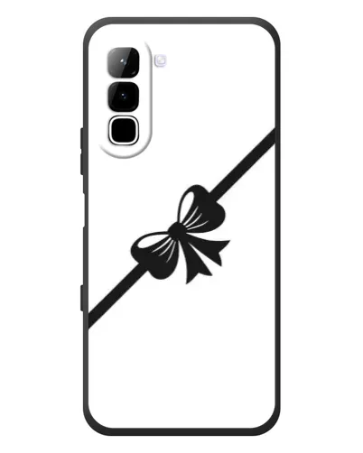 Чехол для Infinix Hot 70 с картинкой «Диагональный бант»