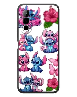 Чехол для Infinix Hot 70 с картинкой «Стикеры Stitch и Angel»