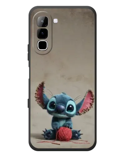 Чехол для Infinix Hot 70 с картинкой «Стич на коричневом фоне»
