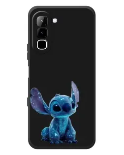 Чехол для Infinix Hot 70 с картинкой «Стич на черном»