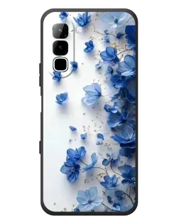 Чехол для Infinix Hot 70 с картинкой «Голубой цветочный каскад» Чехол для Infinix Hot 70 с картинкой «Голубой цветочный каскад»