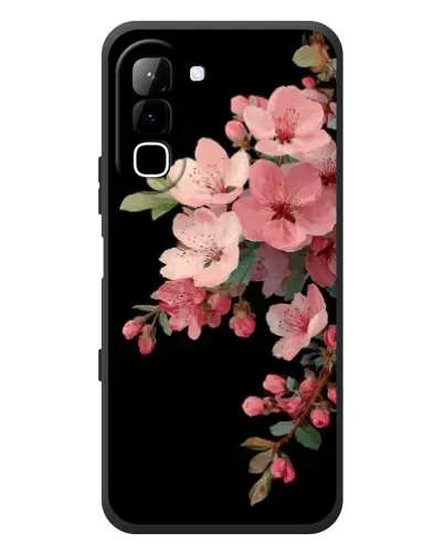 Чехол для Infinix Hot 70 с картинкой «Розовая ветка сакуры»