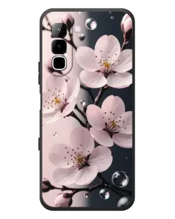 Чехол для Infinix Hot 70 с картинкой «Нежная сакура и капли» Чехол для Infinix Hot 70 с картинкой «Нежная сакура и капли»