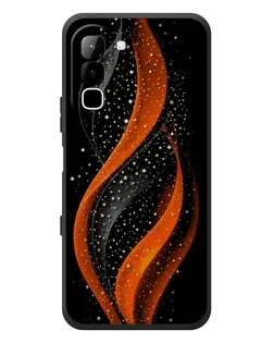 Чехол для Infinix Hot 70 с картинкой «Огненная звездная волна»