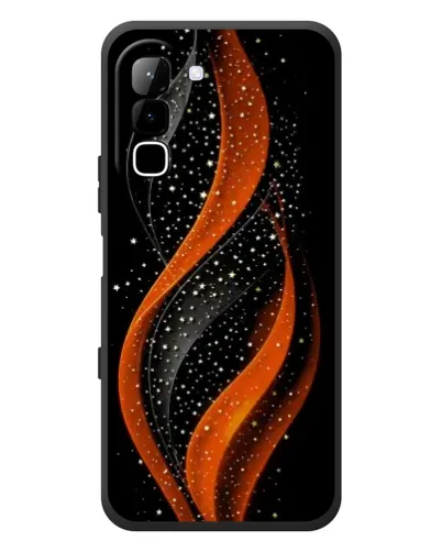 Чехол для Infinix Hot 70 с картинкой «Огненная звездная волна»