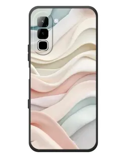 Чехол для Infinix Hot 70 с картинкой «Пастельные нежные волны»