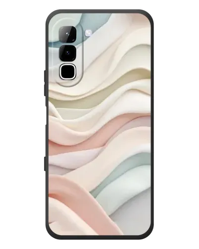 Чехол для Infinix Hot 70 с картинкой «Пастельные нежные волны»