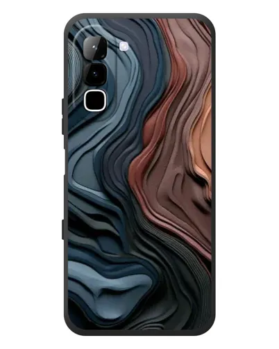 Чехол для Infinix Hot 70 с картинкой «Цветные волны каньона»