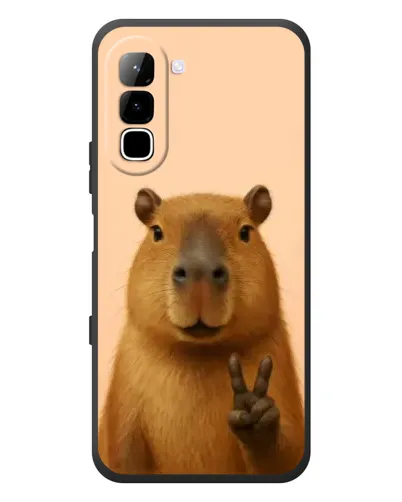 Чехол для Infinix Hot 70 с картинкой «Капибара виктория» Чехол для Infinix Hot 70 с картинкой «Капибара виктория»