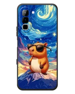Чехол для Infinix Hot 70 с картинкой «Капибара Ван Гога»