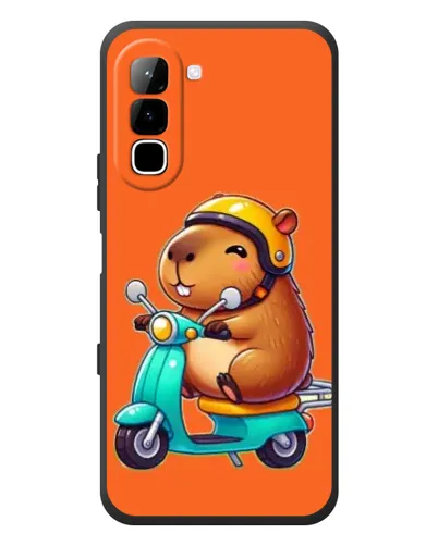 Чехол для Infinix Hot 70 с картинкой «Капибара на скутере» Чехол для Infinix Hot 70 с картинкой «Капибара на скутере»
