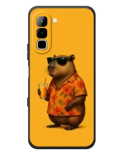 Чехол для Infinix Hot 70 с картинкой «Капибара на отдыхе»