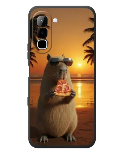 Чехол для Infinix Hot 70 с картинкой «Капибара с пиццей» Чехол для Infinix Hot 70 с картинкой «Капибара с пиццей»
