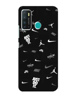 Чехол для Infinix Hot 9 / Hot 9 Pro с картинкой «Nike Black Pattern» Чехол для Infinix Hot 9 / Hot 9 Pro с картинкой «Nike Black Pattern»
