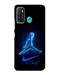 Чехол для Infinix Hot 9 / Hot 9 Pro с картинкой «Jordan Neon Blue» Чехол для Infinix Hot 9 / Hot 9 Pro с картинкой «Jordan Neon Blue»