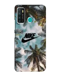 Чехол для Infinix Hot 9 / Hot 9 Pro с картинкой «Тропический принт Nike»