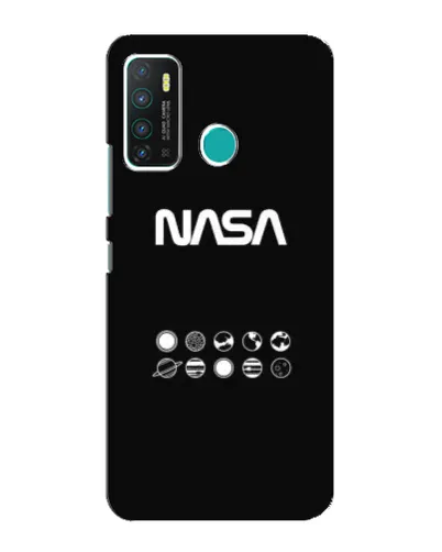 Чехол для Infinix Hot 9 / Hot 9 Pro с картинкой «NASA — технический принт»