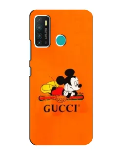 Чехол для Infinix Hot 9 / Hot 9 Pro с картинкой «Микки Маус Gucci — оранж»
