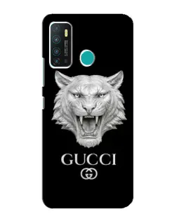 Чехол для Infinix Hot 9 / Hot 9 Pro с картинкой «Gucci — серебряный лев»