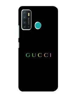 Чехол для Infinix Hot 9 / Hot 9 Pro с картинкой «Gucci — неоновый минимализм»