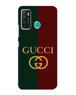 Чехол для Infinix Hot 9 / Hot 9 Pro с картинкой «Gucci — темно-зеленый градиент»