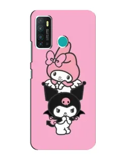 Чехол для Infinix Hot 9 / Hot 9 Pro с картинкой «My Melody и Kuromi»