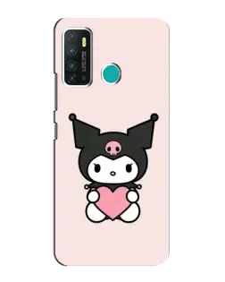 Чехол для Infinix Hot 9 / Hot 9 Pro с картинкой «Kuromi и сердце»