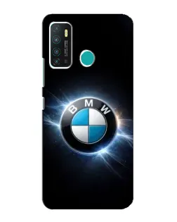 Чехол для Infinix Hot 9 / Hot 9 Pro с картинкой «BMW — неоновое сияние»