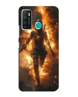 Чехол для Infinix Hot 9 / Hot 9 Pro с картинкой «BMW — скорость в дожде»