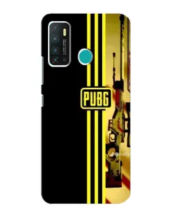 Чехол для Infinix Hot 9 / Hot 9 Pro с картинкой «PUBG — камуфляжный шлем»