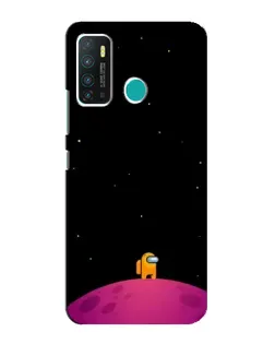 Чехол для Infinix Hot 9 / Hot 9 Pro с картинкой «Одинокий герой на планете»