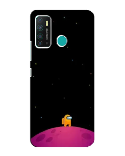 Чехол для Infinix Hot 9 / Hot 9 Pro с картинкой «Одинокий герой на планете»