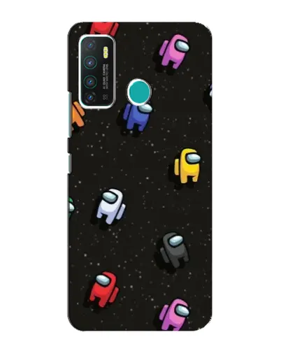 Чехол для Infinix Hot 9 / Hot 9 Pro с картинкой «Космический паттерн Among Us»