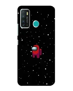 Чехол для Infinix Hot 9 / Hot 9 Pro с картинкой «Красный Among Us»