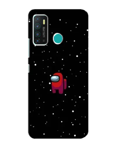 Чехол для Infinix Hot 9 / Hot 9 Pro с картинкой «Красный Among Us»