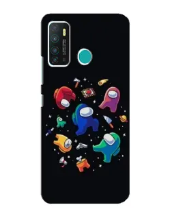 Чехол для Infinix Hot 9 / Hot 9 Pro с картинкой «Among Us космос»
