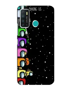 Чехол для Infinix Hot 9 / Hot 9 Pro с картинкой «Команда Among Us»