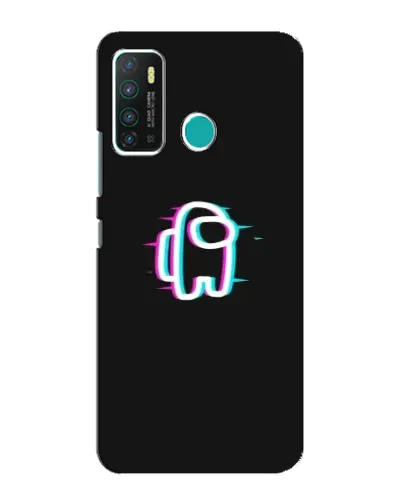 Чехол для Infinix Hot 9 / Hot 9 Pro с картинкой «Among Us неон»