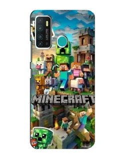 Чехол для Infinix Hot 9 / Hot 9 Pro с картинкой «Замок Minecraft»