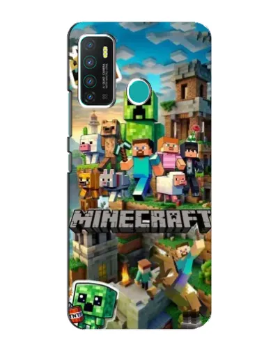 Чехол для Infinix Hot 9 / Hot 9 Pro с картинкой «Замок Minecraft»