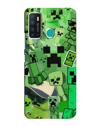 Чехол для Infinix Hot 9 / Hot 9 Pro с картинкой «Криперы Minecraft»