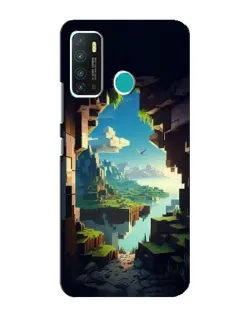 Чехол для Infinix Hot 9 / Hot 9 Pro с картинкой «Вид из пещеры»