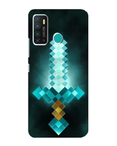 Чехол для Infinix Hot 9 / Hot 9 Pro с картинкой «Алмазный меч неон»