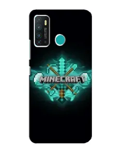 Чехол для Infinix Hot 9 / Hot 9 Pro с картинкой «Minecraft Diamond лого»