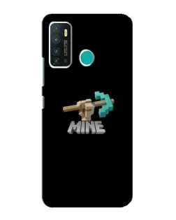 Чехол для Infinix Hot 9 / Hot 9 Pro с картинкой «Алмазная кирка»